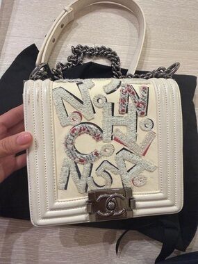 Chanel No 5 Graffiti Boy flap bag
